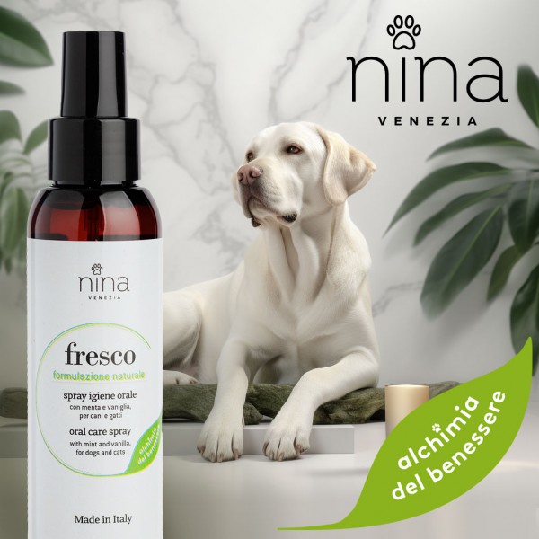 Nina Venezia FRESCO - Oral Hygiene Spray - Dog and Cat - Vanilla Mint - 100ml